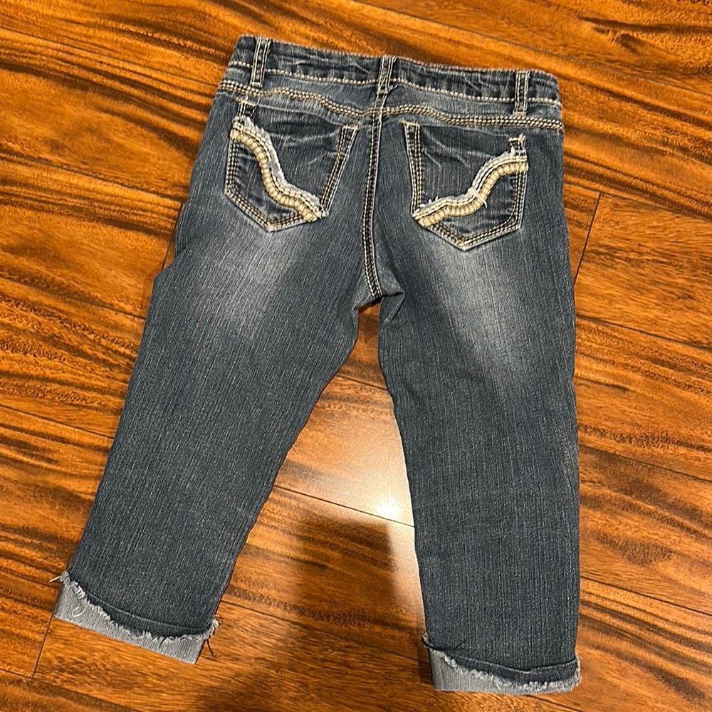 Stylish Blue Capri Denim Jeans